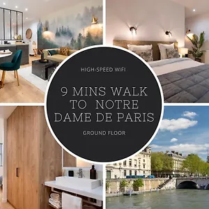 Appartement Cosy A 9 Min A Pied De La Cathedrale Notre Dame, Parijs